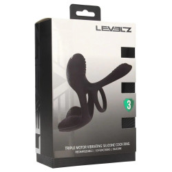 Levelz Cockring avec étui vibrant Vibracock 10 Vibrations